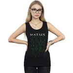 Absolute Cult The Matrix Femme Green Code Tank Top Noir Small