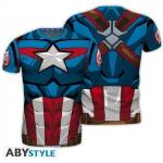 ABYstyle MARVEL - T-Shirt COSPLAY - Captain America (L), Autres accessoires gaming