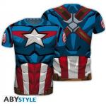 ABYstyle MARVEL - T-Shirt COSPLAY - Captain America (S), Autres accessoires gaming