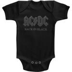 T-shirts noirs en jersey à motif USA AC/DC lavable en machine classiques pour bébé de la boutique en ligne Etsy.com 