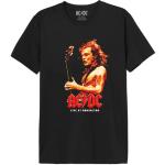 T-shirts à imprimés noirs AC/DC lavable en machine Taille L look fashion pour homme 