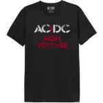 T-shirts à imprimés noirs AC/DC lavable en machine Taille L look fashion pour homme 