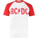 T-shirts à imprimés rouges AC/DC Taille S look fashion pour homme 