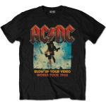 T-shirts noirs AC/DC Taille XXL pour homme 