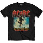 T-shirts noirs AC/DC Taille XL pour homme 