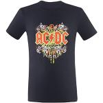 T-shirts en coton à manches courtes AC/DC lavable en machine à manches courtes à col rond Taille 5 XL look fashion pour homme 