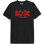 T-shirts noirs à manches courtes AC/DC lavable en machine à manches courtes Taille S look fashion pour homme en promo 