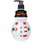 Accentra Snow WORRIES Distributeur de savon liquide pour les mains en forme de bonhomme de neige 310 ml Parfum vanille givré