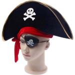 Chapeaux de déguisement de soirée noirs Pirates des Caraibes pour femme 