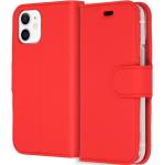 Coques & housses iPhone 12 Mini rouges en cuir synthétique 