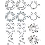 Piercings anneau pour la Saint-Valentin en acier chirurgical en lot de 6 look fashion 