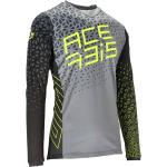 Maillots de cyclisme Acerbis gris foncé en jersey respirants Taille 3 XL 