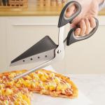 Couteaux à pizza gris acier en acier à motif pizza inoxydables 