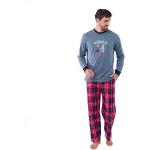 ACHILE - Pyjama Long en Pur Coton et Bas en Flanelle Robot - Couleur - Gris - Pointure - 5/XLarge