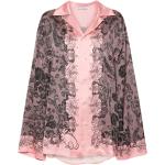 Chemises satinées Acne Studios roses à fleurs en viscose à motif fleurs éco-responsable à manches longues Taille XXL pour homme 