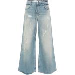 Jeans taille haute Acne Studios bleus en lyocell délavés éco-responsable W32 L34 classiques pour femme 