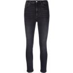 Jeans slim Acne Studios noirs en coton mélangé délavés bio éco-responsable stretch W25 L34 pour femme 