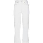 Pantalons taille haute Acne Studios blancs en coton éco-responsable W28 L32 pour femme 