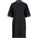 Robes courtes Acne Studios noires lamées en coton éco-responsable courtes à manches courtes à col rond Taille XS pour femme 