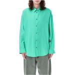 Chemises Acne Studios vertes à manches longues éco-responsable à manches longues Taille M look casual 