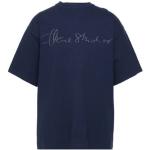 T-shirts col rond Acne Studios bleus en coton éco-responsable à manches courtes à col rond Taille XS pour homme 