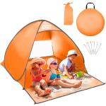Tentes de plage orange en promo 
