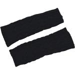 ACVIP Mitaines torsadées en tricot torsadé pour femme - Noir - Taille unique