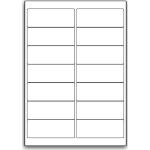 Address Or Multi Purpose White Permanent Round Cornered Label - 14 Labels Per Sheet - 25 Sheets 99.1mm x 38.1mm