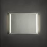 Adema Squared Miroir salle de bain 100x70cm avec éclairage LED gauche et droite et interrupteur capteur NAA002-N45A-100