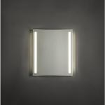 Adema Squared Miroir salle de bain 60x70cm avec éclairage LED gauche et droite avec chauffage et interrupteur capteur NAA002-N45A-60