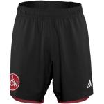 Shorts de football adidas noirs en polyester FC Nürnberg respirants Taille XXL 