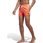 adidas 3-Stripes CLX Very Length Swim Shorts Swimsuit, App Solar Red/White, XL Men's