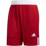 Shorts de basketball adidas Power rouges en fil filet Taille 4 XL look fashion pour homme 