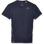 T-shirts col rond adidas Aeroready bleus en polyester respirants à col rond Taille S pour homme 