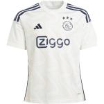 Maillots sport adidas blancs en polyester à motif Amsterdam enfant Ajax Amsterdam respirants 