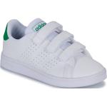 Baskets basses adidas Advantage blanches Pointure 30,5 avec un talon jusqu'à 3cm classiques pour enfant en promo 