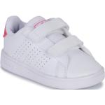 Baskets basses adidas Advantage blanches Pointure 25 avec un talon jusqu'à 3cm classiques pour fille en promo 