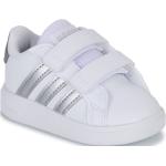 Baskets basses adidas Court blanches Pointure 25 avec un talon jusqu'à 3cm look casual pour enfant en promo 
