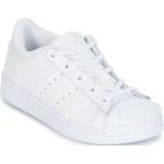 Baskets semi-montantes adidas Superstar blanches en cuir Pointure 34 avec un talon jusqu'à 3cm look casual pour enfant en promo 