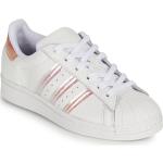 Baskets basses adidas Superstar blanches en cuir Pointure 38 avec un talon jusqu'à 3cm look casual pour enfant en promo 