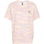 T-shirts à col rond adidas by Stella Mccartney rose bonbon en jersey à motif animaux enfant bio éco-responsable 