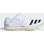 Chaussures d'athlétisme adidas blanches en caoutchouc à scratchs Pointure 40,5 look fashion 