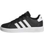 adidas Mixte Enfant Grand Court Lifestyle Tennis Lace-up Sneakers , core Noir/ftwr Blanc/core Noir, 35.5 EU