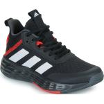 Chaussures de basketball  adidas Own The Game noires en fil filet Pointure 38,5 avec un talon entre 3 et 5cm pour enfant en promo 