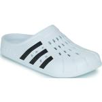 Sabots adidas Adilette blancs Pointure 44,5 avec un talon jusqu'à 3cm pour femme en promo 