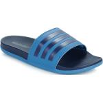 Claquettes de piscine adidas Adilette bleues Pointure 44,5 avec un talon jusqu'à 3cm pour femme en promo 