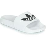 Claquettes de piscine adidas Adilette blanches Pointure 44,5 avec un talon jusqu'à 3cm pour homme en promo 