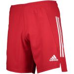 Shorts de sport adidas Condivo rouges en polyester respirants Taille L pour homme en promo 