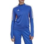 Maillots de football d'hiver adidas Predator bleus en polyester à col montant Taille XS look fashion 