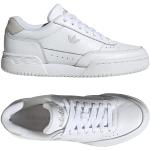 Baskets adidas Originals blanches en daim en cuir respirantes Pointure 38,5 classiques pour femme en promo 